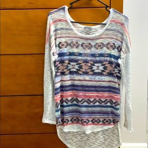 High-Low Long Sleeve Shirt